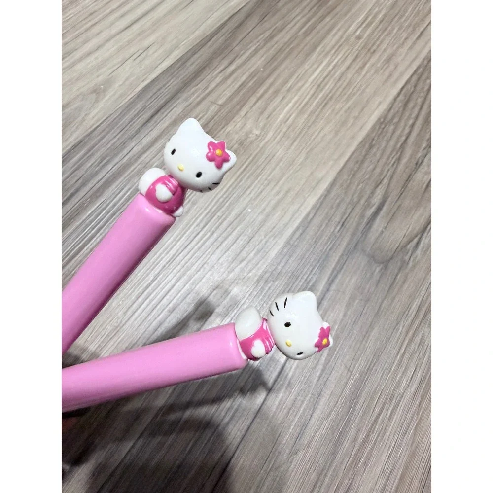 Sanrio Hello Kitty Kids Fork and Spoon Set Pink Stainless Steel Flatware